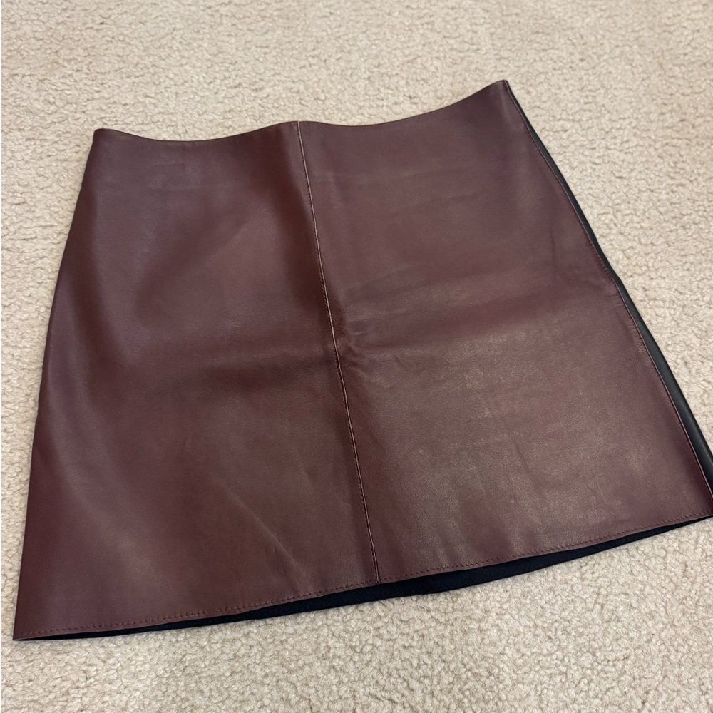 Diane Von furstenburg leather skirt